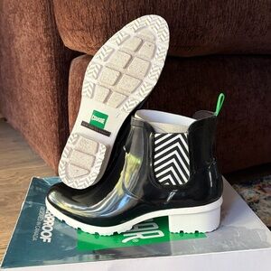 Cougar Terri Waterproof Black & White Boots